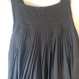 Black Pleated Silk Tibi Maxi Dress Size Four
